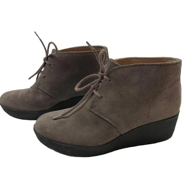 CLARK'S Originals Athie Terra  Dark Suede Ankle Boots- 8.5 - Picture 3 of 16